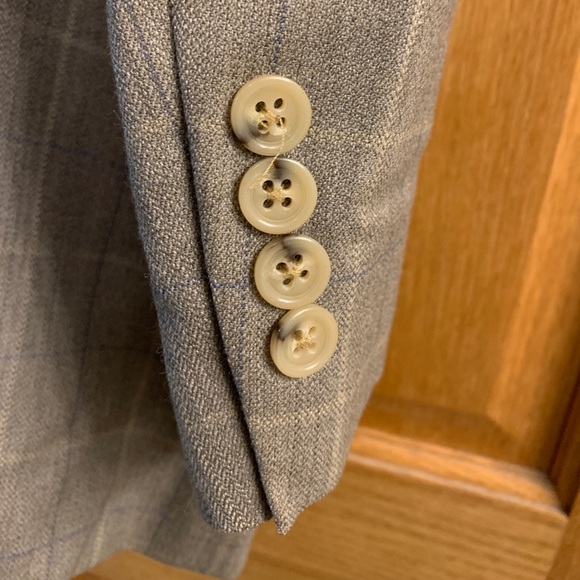 Austin Reed Window Pane Plaid Sports Coat Blazer Men’s Size 46R - Union Made USA - Picture 7 of 7